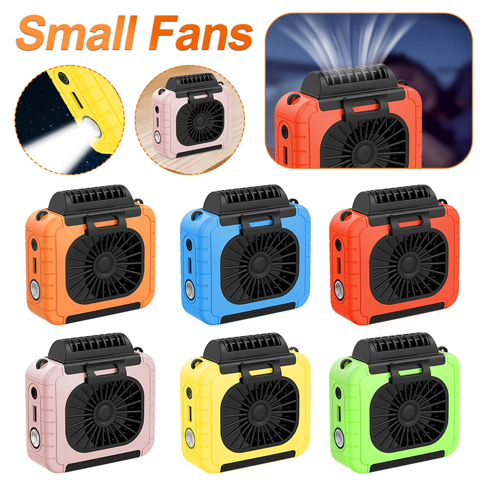 

air Cooling Table Fans Portable Mobile Air Conditioning Small Fans Wearable USB Rechargeable Fans Waist Fan for Outdoor Sports