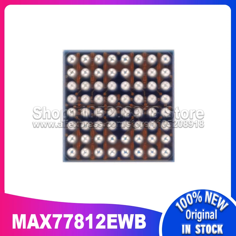 5 шт.лот MAX77812EWB MAX77812EWB + T WLP-64 MAX77812 для консоли NS SWITCH, микросхема BGA, набор микросхем, 100% новый точечный запас (art.: 3920d345fc976) - 3920d345fc976