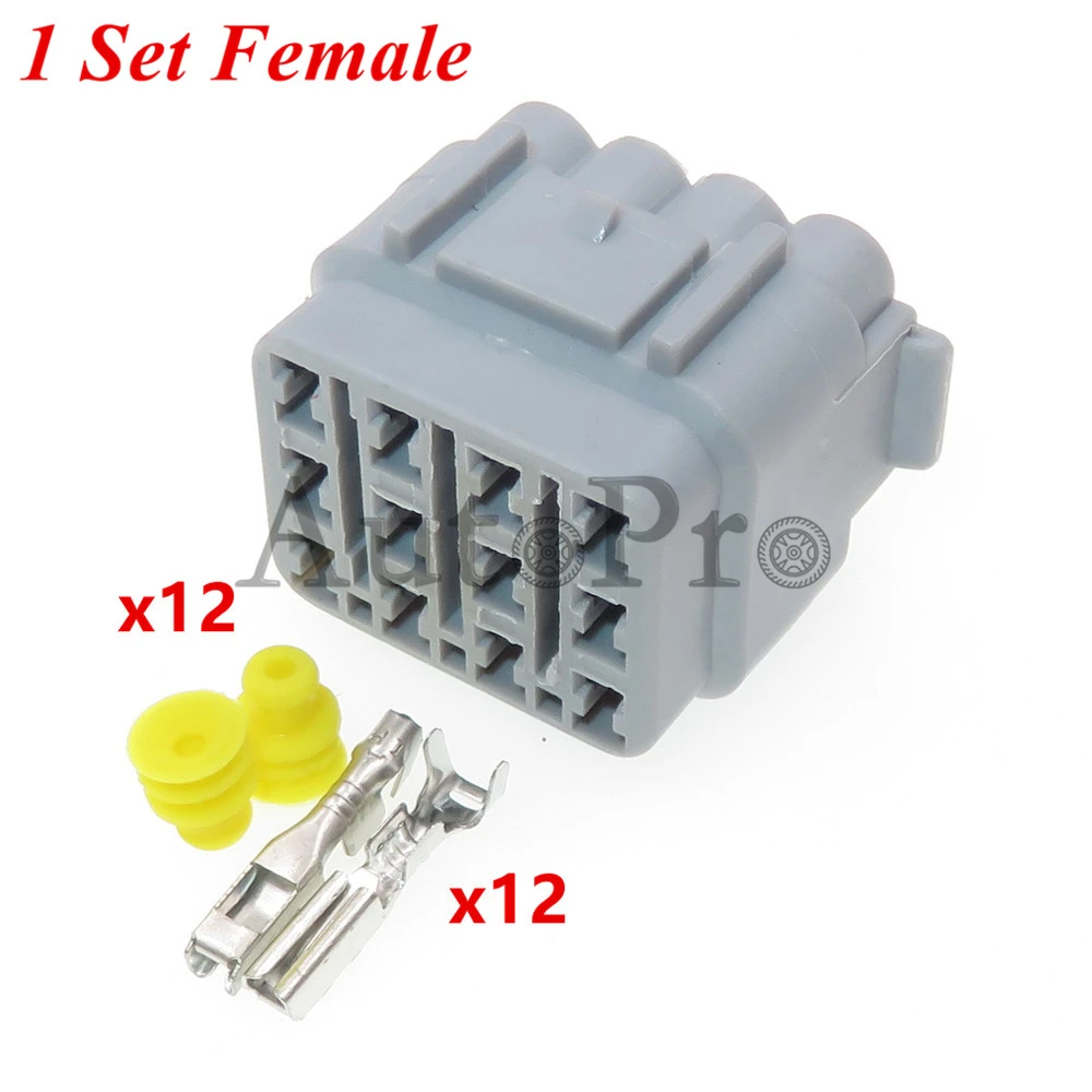 

1 комплект, 12 отверстий, автомобильный водонепроницаемый разъем 6188-0375 6181-2495, автомобильный электрический разъем, детали для автомобиля