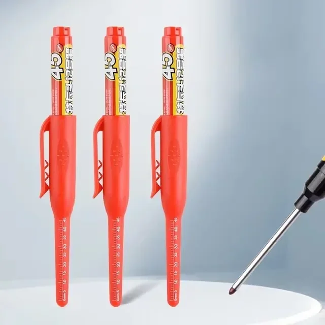 

Маркер Водостойкий 45 Мм С Удлиненным Наконечником, Быстросохнущие Чернила Для Деревообработки, Черный, Красный, Синий