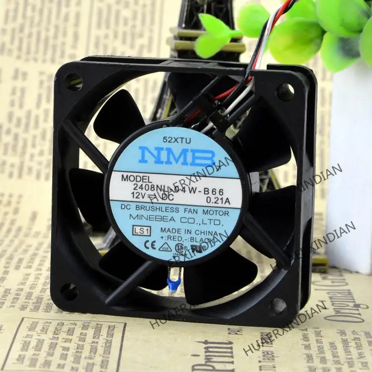 Новый комплект охлаждающих вентиляторов 12 В 0,21 а 2408NL-04W-B66 60*60*20