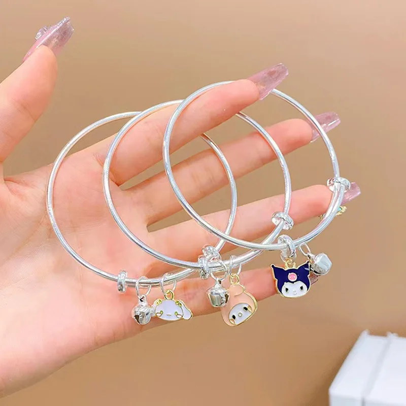 

Sanrioed Kawaii Anime Cartoon series My melody Kuromi Cinnamoroll High-value cute girl bracelet couple jewelry holiday gift