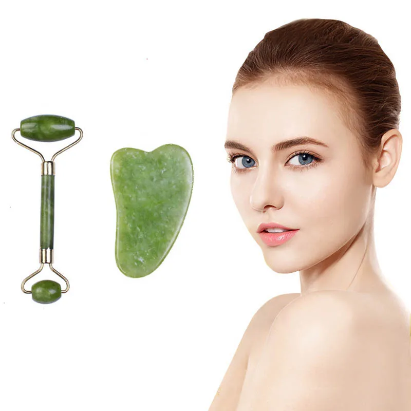 

Jade Beauty Scraping Board Face Eye Roller Dredges Meridians Lifts and Tightens Wrinkles Eliminates Fatigue Spa Massage