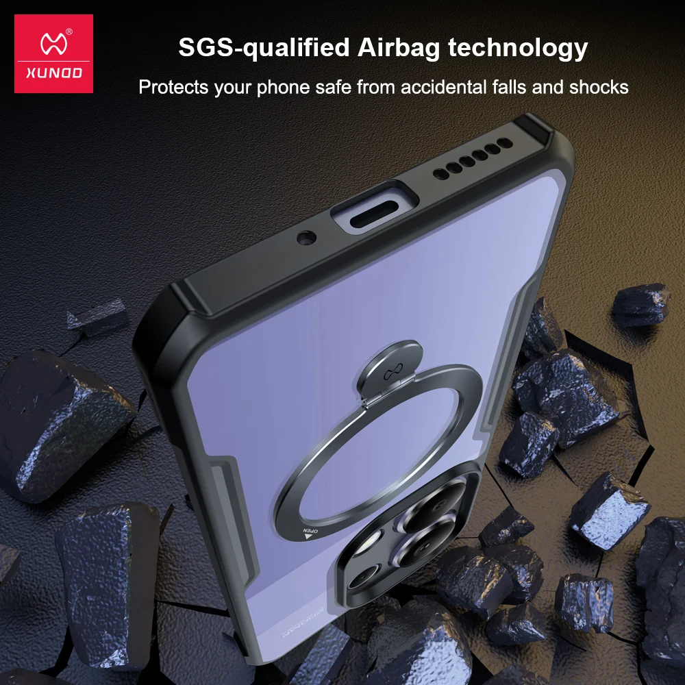 Магнитный держатель Xundd для POCO M6 Pro 4G Redmi Note 13 искусственная подушка безопасности