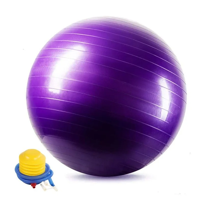 Pregnancy Ball Yoga Exercise Birth Ball Chair for Core Strength Training Fitness Extra Thick Labor Ball with Quick Pump