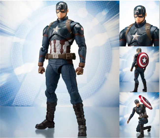 

16cm Avengers Captain America Joint Movable Anime Action Figure Model Collection Cartoon Figurine Toys For Friend gifts