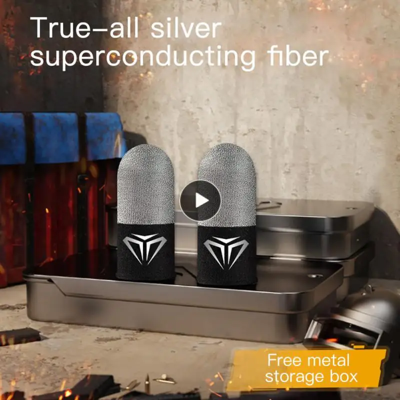 

Game Controller Mobile Games Breathable Finger Sleeves Sensitive Touch Screen Finger Cover For Gamer Finger Thumb Sleeve Gloves