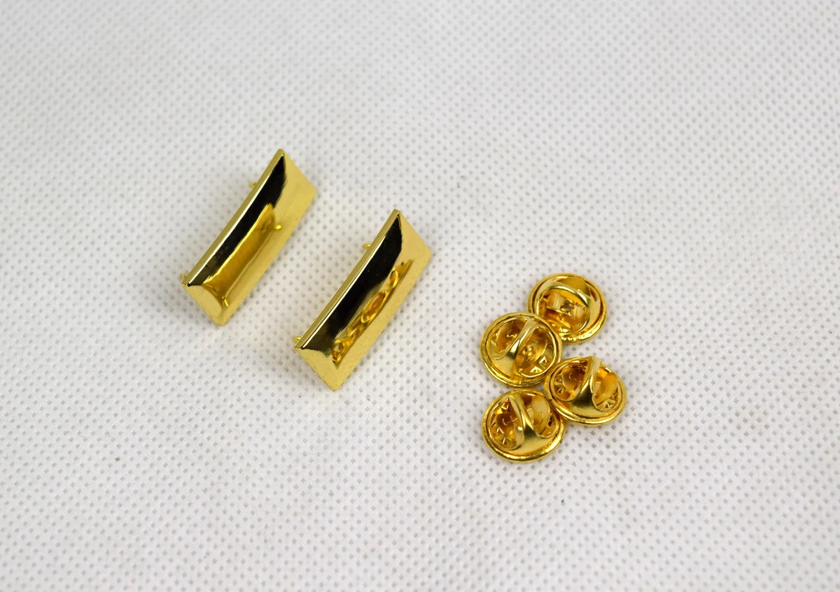 Копия армии США военный секундный лейтенант Золотой металлический значок