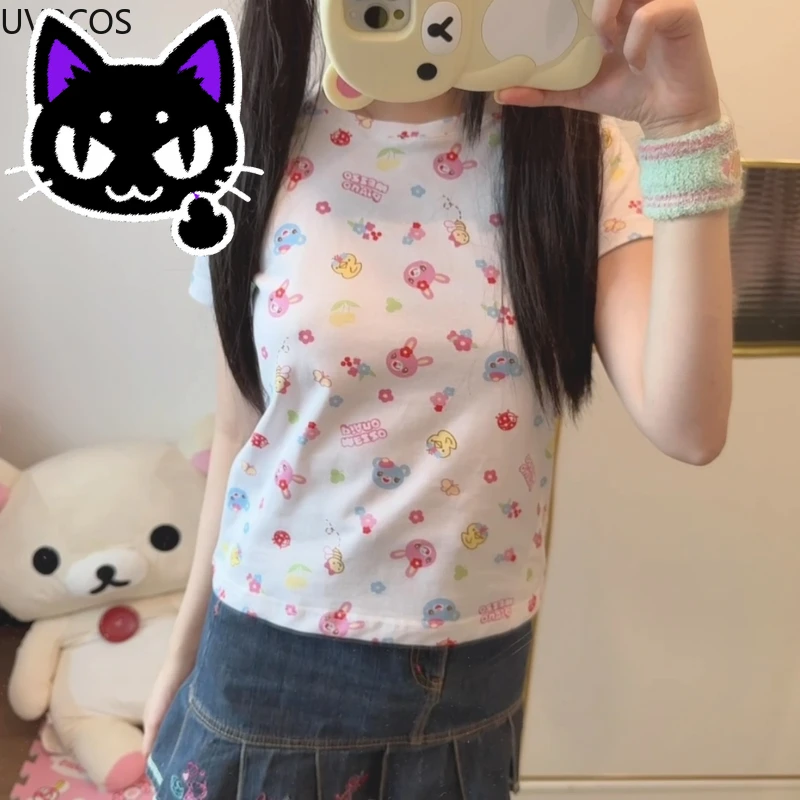 Футболка Misa Кроптоп Мультяшный принт