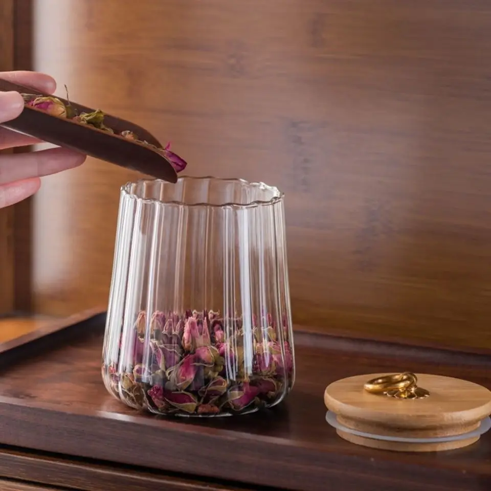 

Пищевой контейнер кухонный емкость для хранения, емкость для зерен, зерен, чая, кофе, зерен, банки для конфет, контейнер с деревянной крышкой