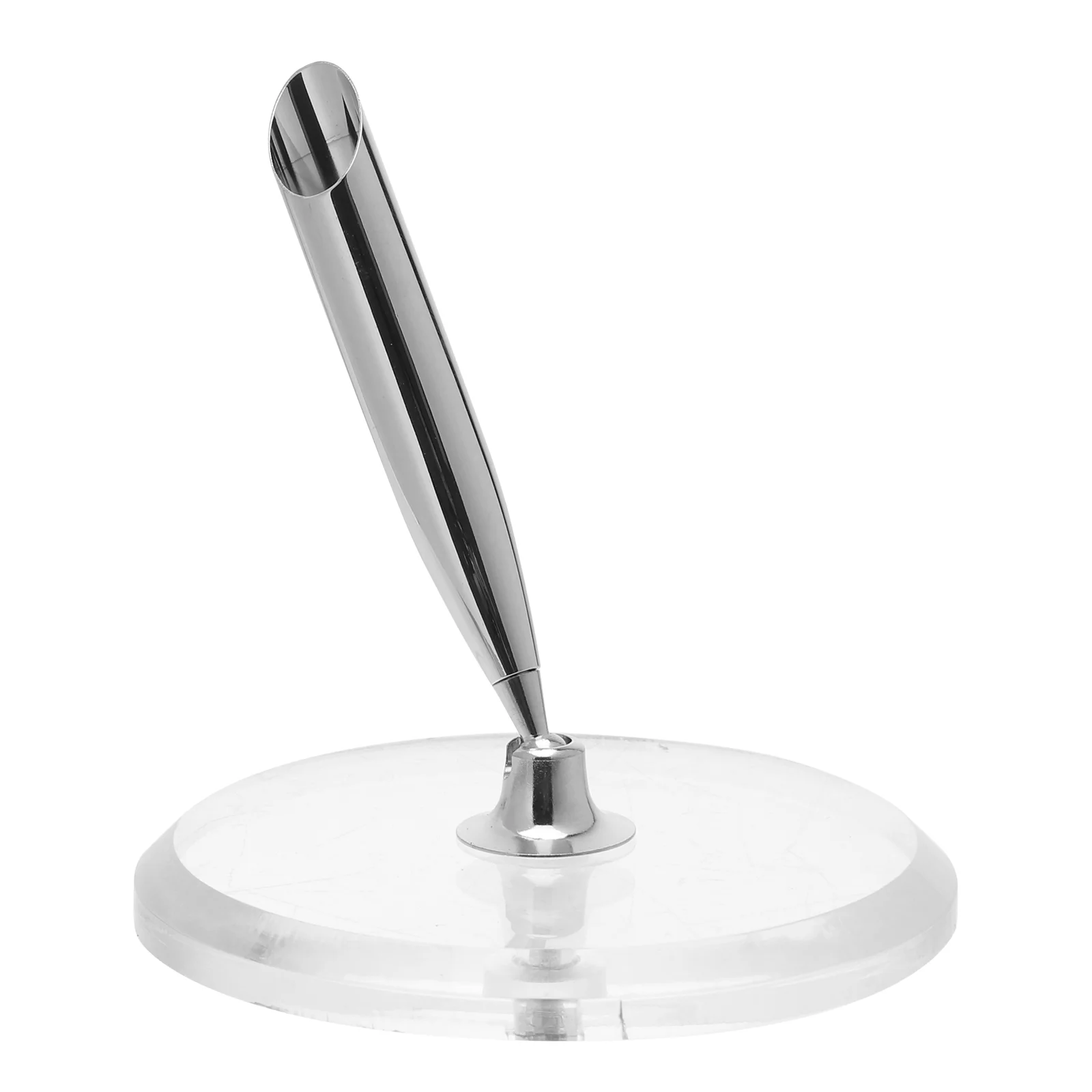 

Acrylic Crystal Signing Pen base Round Pen Holder for Gift Souvenir Welfare