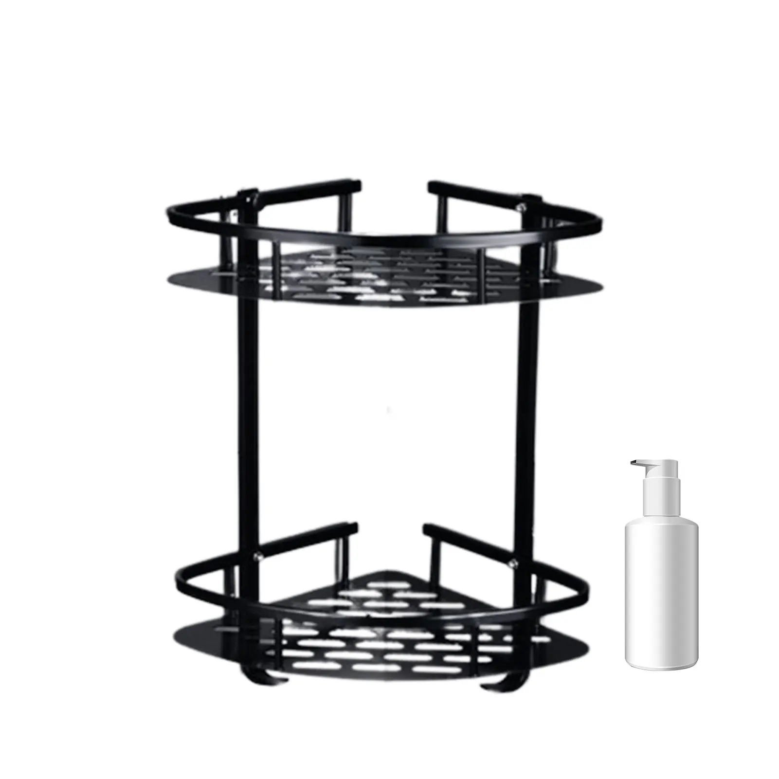 

Corner Shower Caddy Shelf Rack Storage Adhesive Shower Corner CaddyBathroom Corner Shower Shelf Shower Bath Storage Organizer