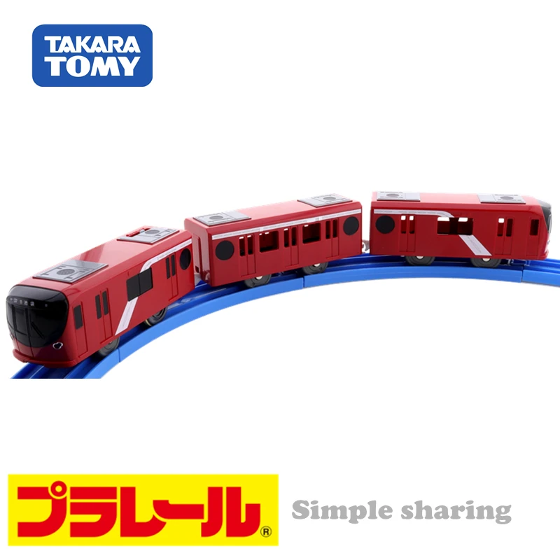 Такара Томи Пла-Рейл Пларейл S-58 Линия метро Токио Марунути с 2000 года с моторизованной моделью игрушечного поезда с освещением.