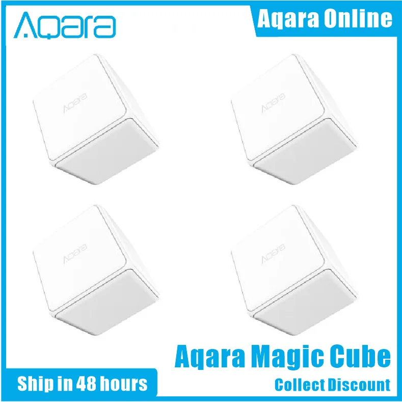 

Оригинальный контроллер Aqara Magic Cube, версия Zigbee, управляемая шестью движениями для домашнего устройства Xiaomi, работает с приложением Smart Home