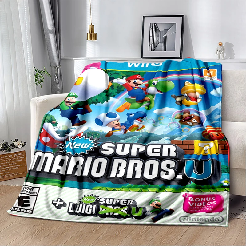 

Super Mari0 blanket for Children and adult Gift Sofa Comfortable and practical blankets for beds Travel Camping household