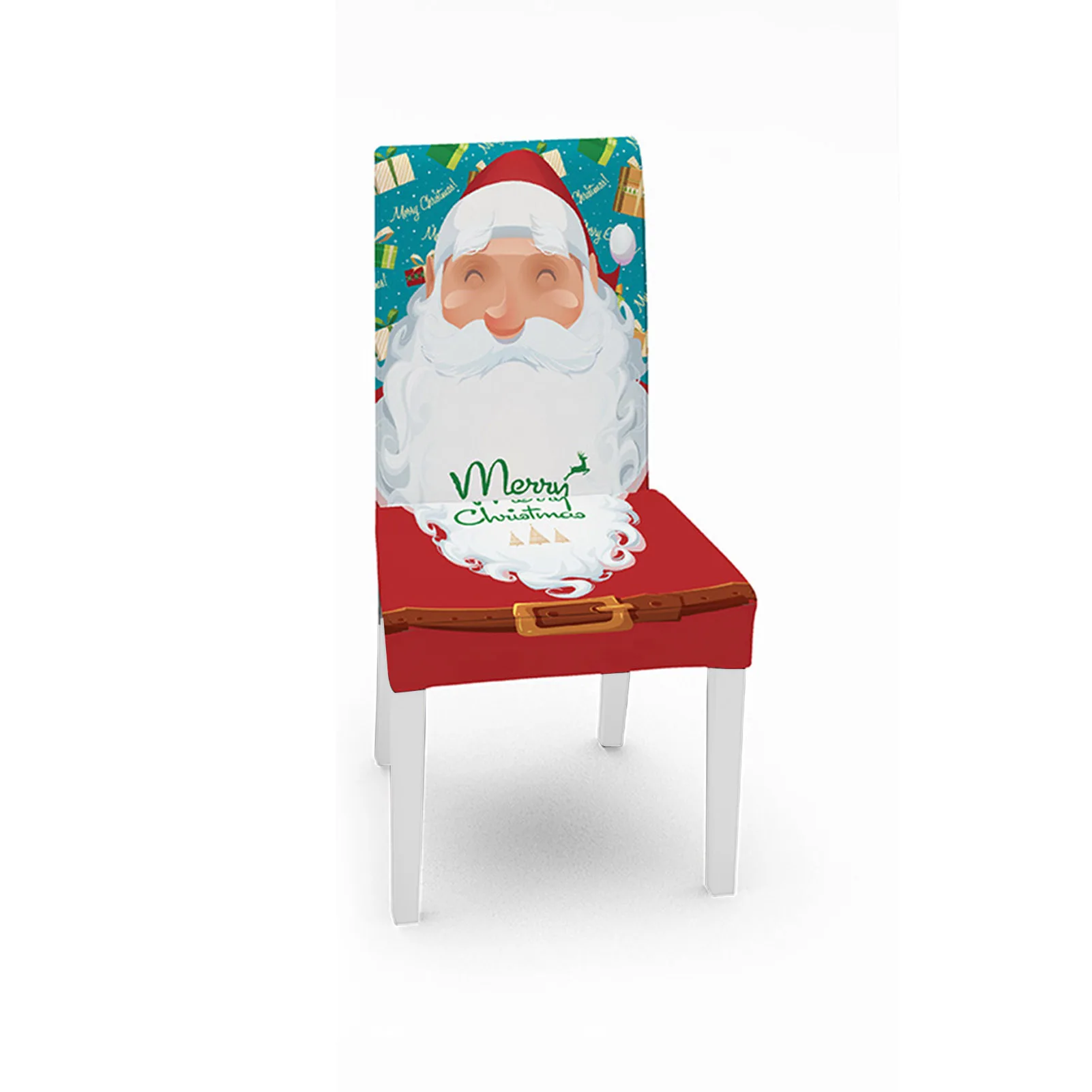 

Рождественская скатерть, чехлы для обеденных стульев, золотистый колокольчик, водонепроницаемая скатерть для столовой, эластичное сиденье...