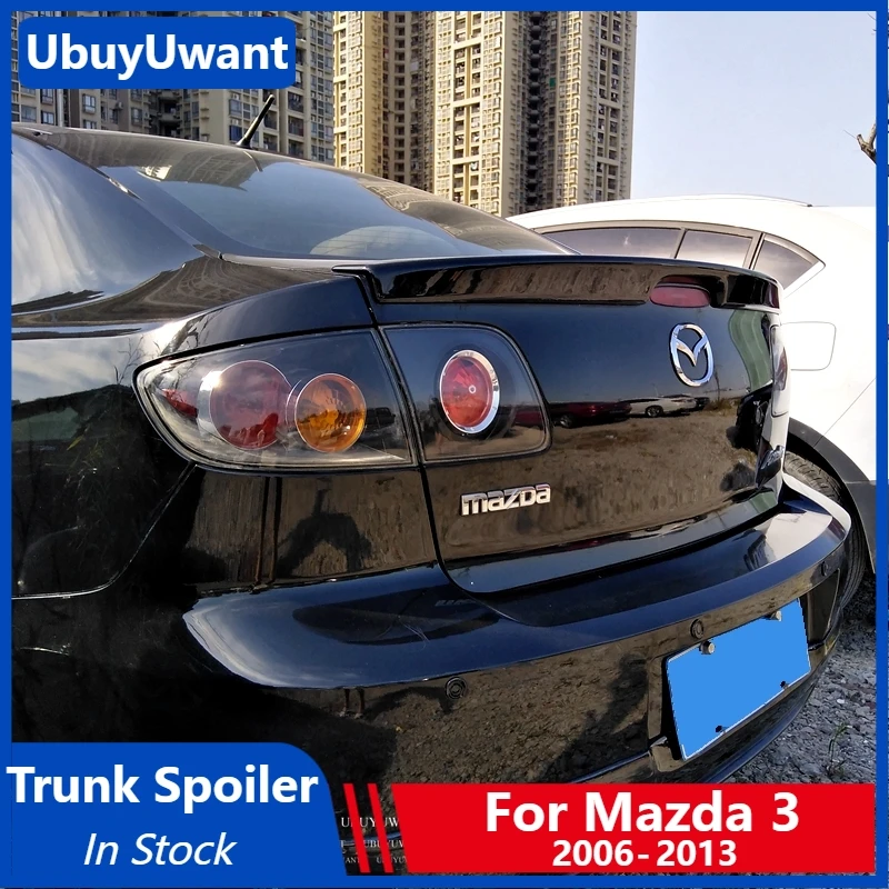 

For Mazda 3 Spoiler 2006-2013 Mazda3 Spoiler ABS Plastic Material Car Rear Wing Color Rear Spoiler