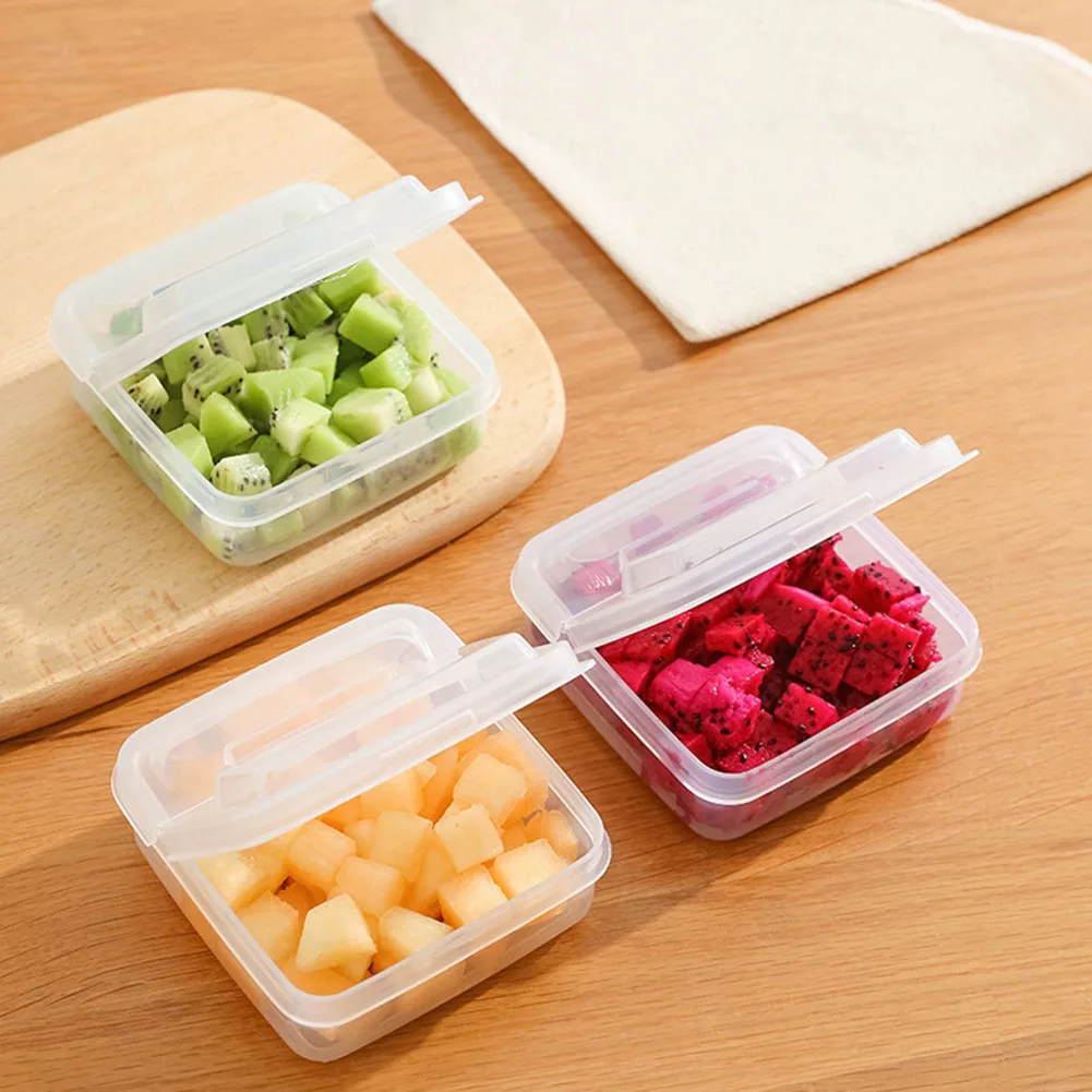 

2x Butter Cheese Slice Storage Box Multi-purpose Refrigerator Transparent Fruit Food Container Fresh-keeping Organizer