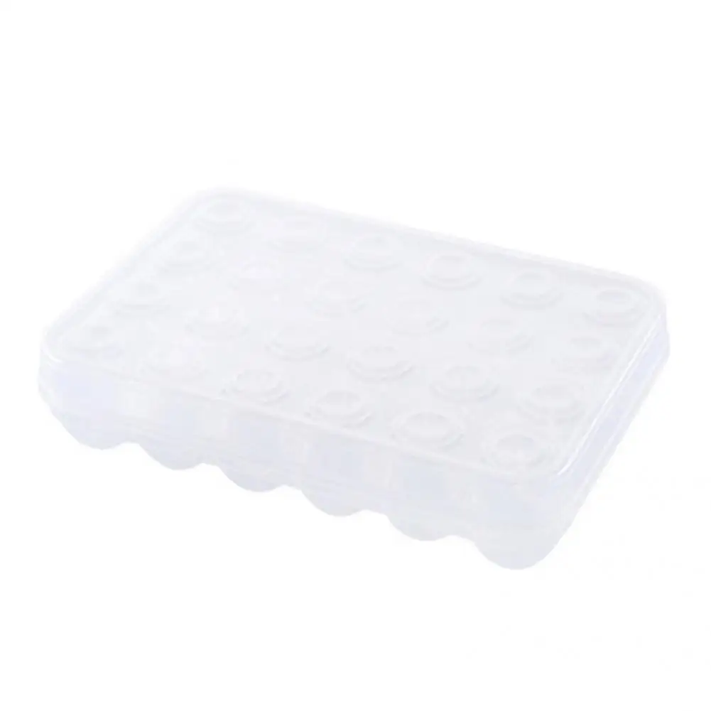 

Useful Egg Holder Box with Lid Stable Egg Organizer Storage Box Storage Egg Container Box for Refrigerator