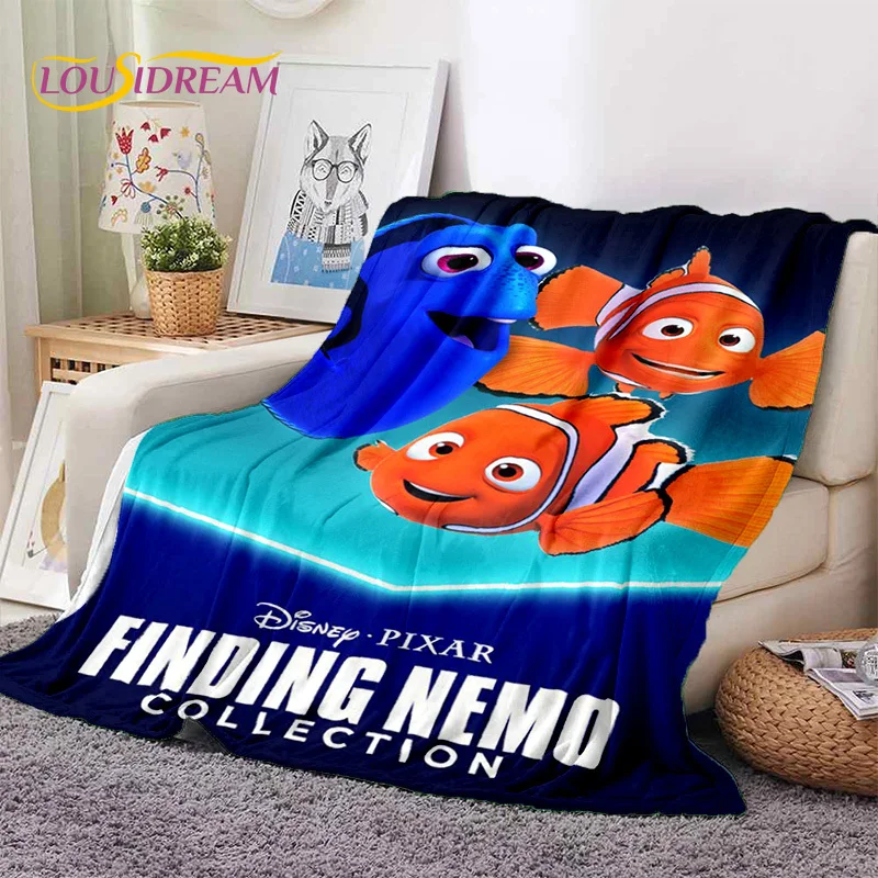 Мягкие фланелевые одеяла с героями мультфильмов Поиск подводного мира удобное