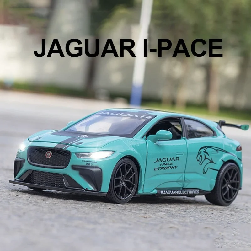 

Toy Car 1:32 Scale Jaguar I-Pcae E Metal Alloy Diecast Car Model Miniature Model With Sound Light Model For Children Sports Car
