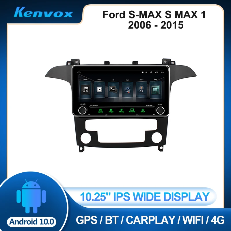 

Автомагнитола 2 din, 10,25 дюйма, IPS, Android, для Ford S-MAX S MAX 1 2006-2015, мультимедиа, GPS-навигация, Авторадио, видеоголовное устройство