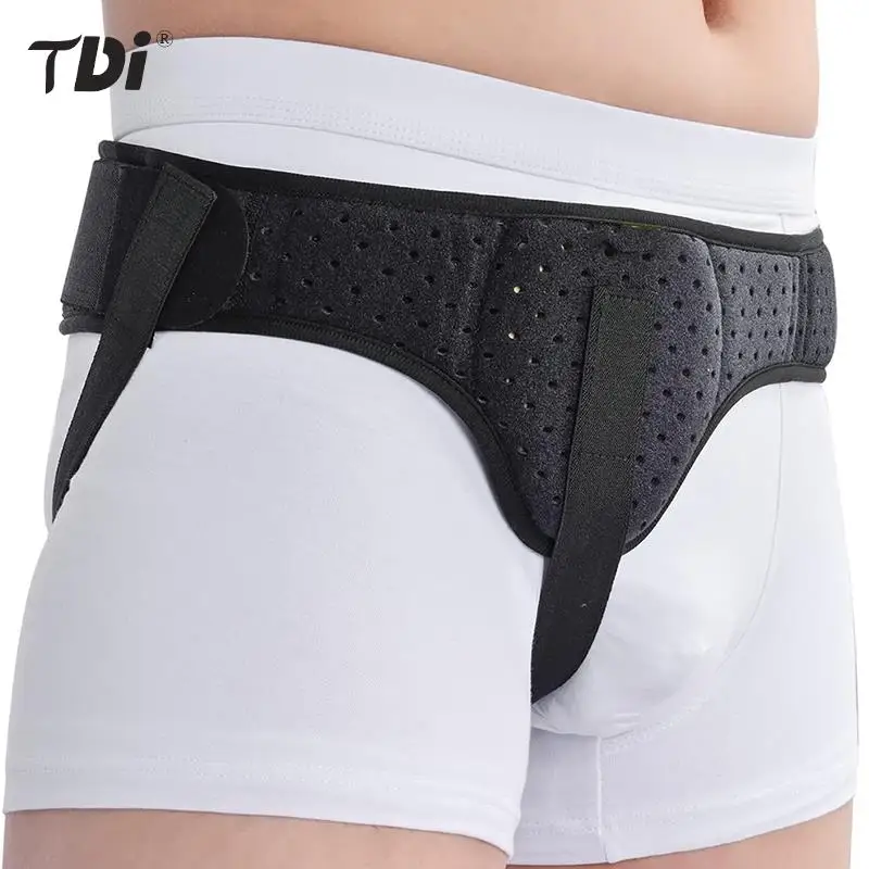 Adult With 1 Removable Compression Pad Hernia Belt Truss For Inguinal Or Sports Hernia Support Brace Pain Relief Recovery Strap