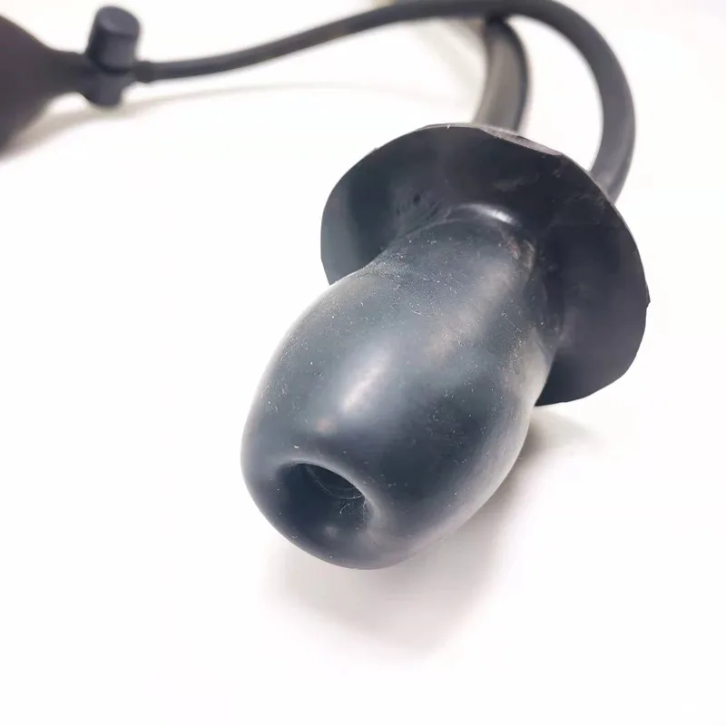 БДСМ латексная надувная вставка кляп для рта + Оросительная труба бондаж