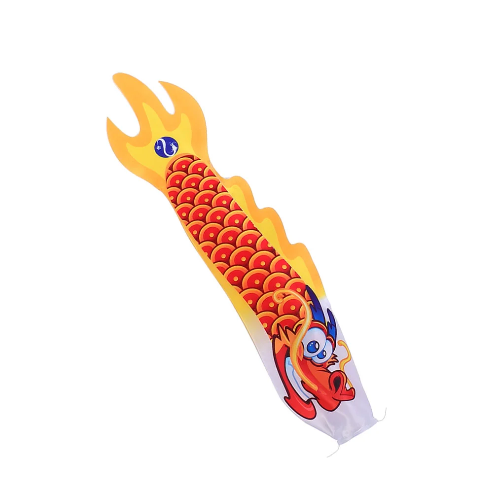 

Polyester Windsock Pendant Hanging Dragon Pattern Wind Flag Outdoor Decoration