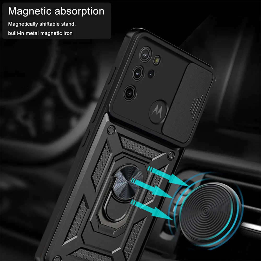 

Motorola Moto G60 Case For Motorola Moto G10 G20 G30 Case Silicone Shockproof Armor Cover for Moto G50 G60 G100 Stand Ring Capa