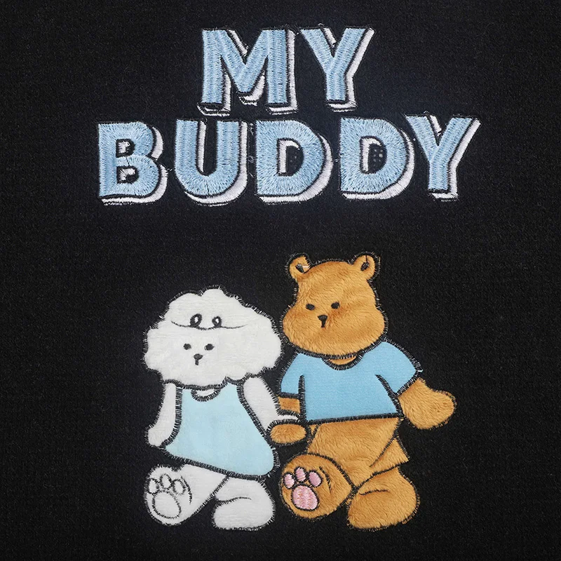 Cute Bear Sweater Autumn Vintage Japanese Harajuku Vintage  Mens Loose Knitted Y2K Women Hip Hop Streetwear Knitwear