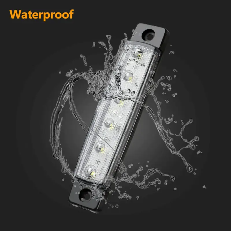 

White 6LED Rock Light 10PCS Cabin Deck Boat IP65 Transom Light High Quality