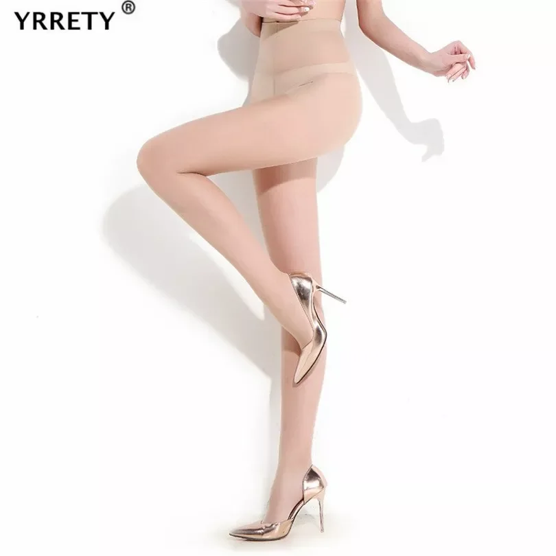 

YRRETY Women Sexy Transparent Slim 20D Breathable Tights High Waist Protection Skin Pantyhose T Crotch Nylon Stretchy Stockings