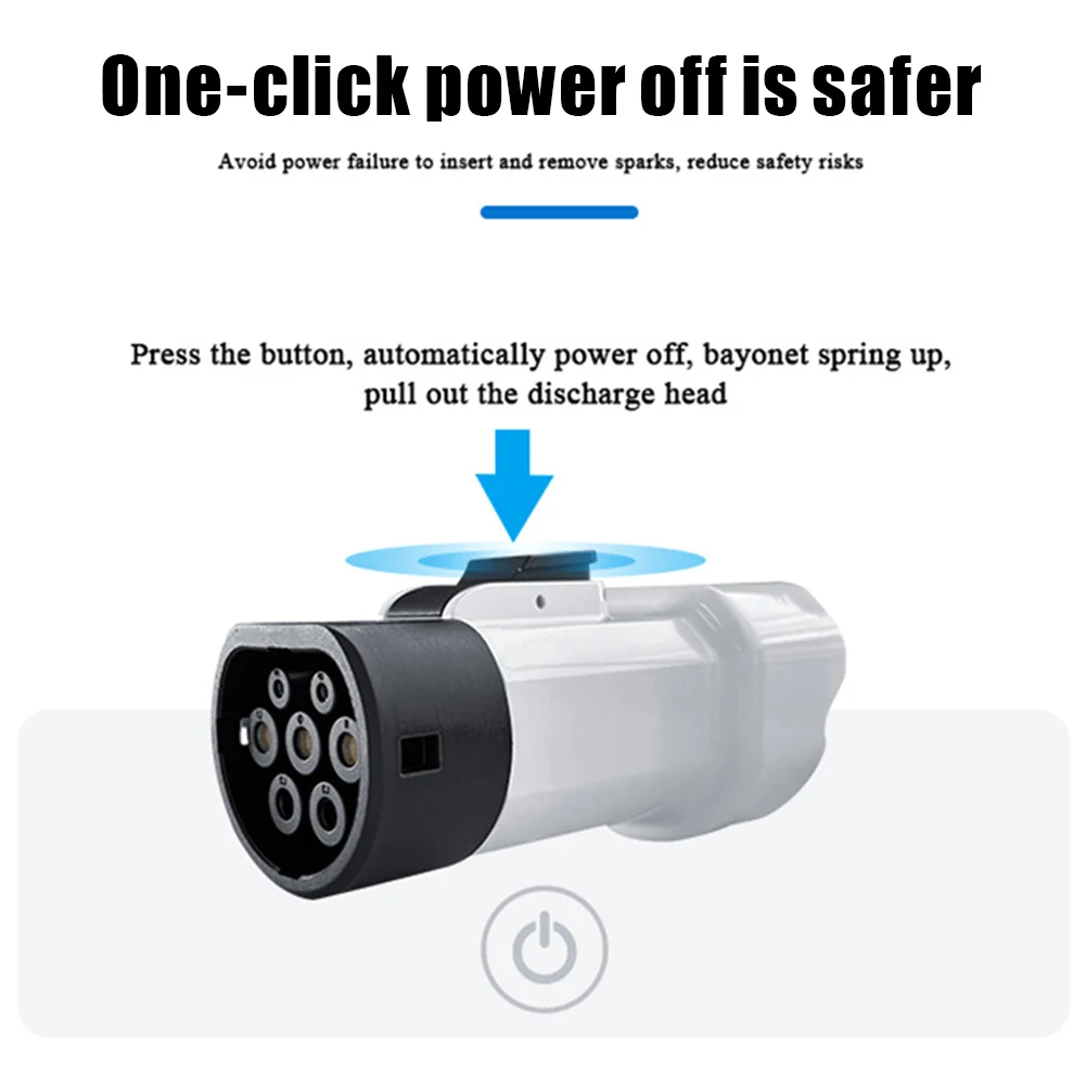 16A 220V Мужской V2L Разъем для преобразования источника питания 3 кВт Адаптер