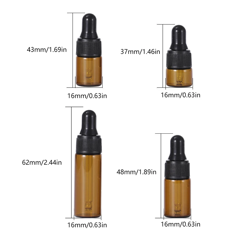 7 шт. портативный многоразовый мини-бутылка-капельница набор 1/2/3/5 мл пустые