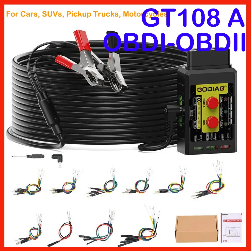 Универсальный конверсионный адаптер GODIAG GT108 A Configuration Super OBDI-OBDII для автомобилей