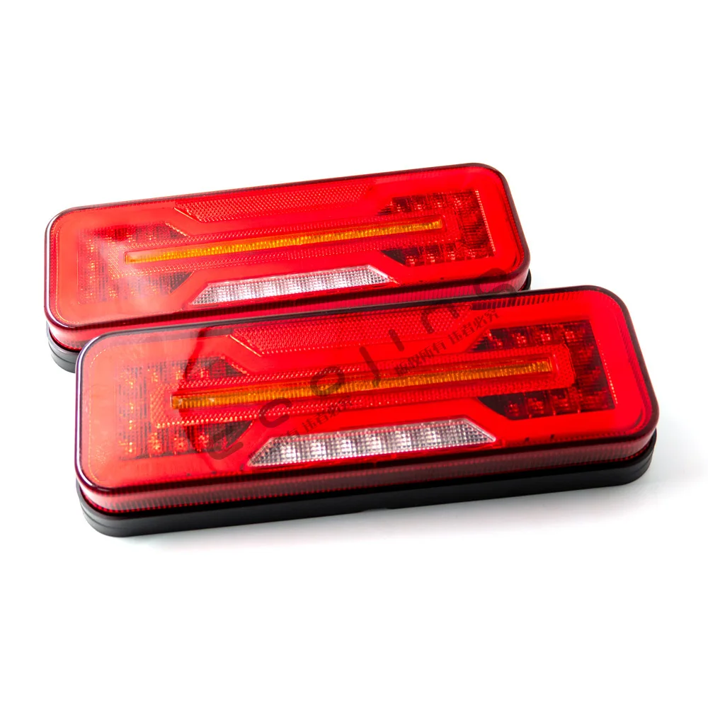 

2 шт. 12 В 24 В светодиодный комбинированный задний фонарь указателя поворота задний фонарь водонепроницаемый прицеп грузовик караван отражатель светодиодный стоп-сигнал