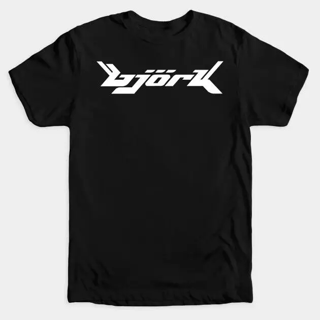 Классическая винтажная футболка с логотипом Бьорк, черное озеро, Океания, новый мир, Электронная джазовая футболка