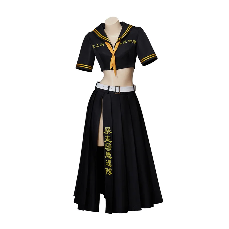 

Anime Tokyo Revengers Sano Manjiro Cosplay Costume Short Wig Skirt Suit Mikey JK Sailor Uniform Tokyo Manji Gang Girls Women