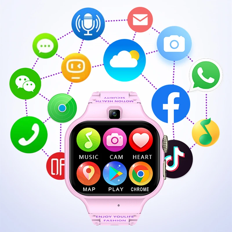 Детские Смарт-часы 2 + 32 ГБ GPS Wi-Fi Bluetooth