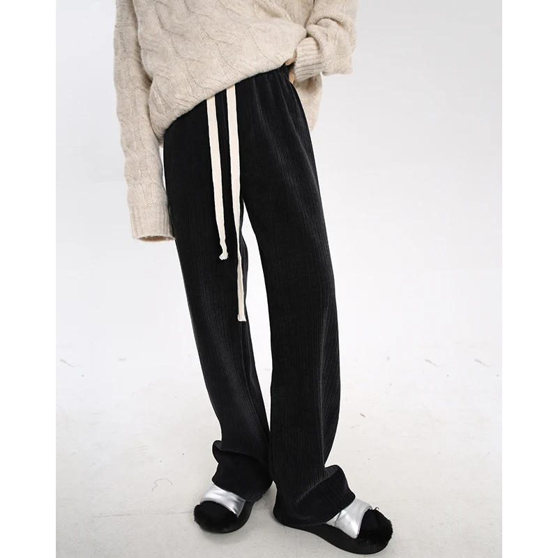 

A High-waist casual women's loose and thin spring and autumn straight lantern pants drape trousers nine-point pants trousers