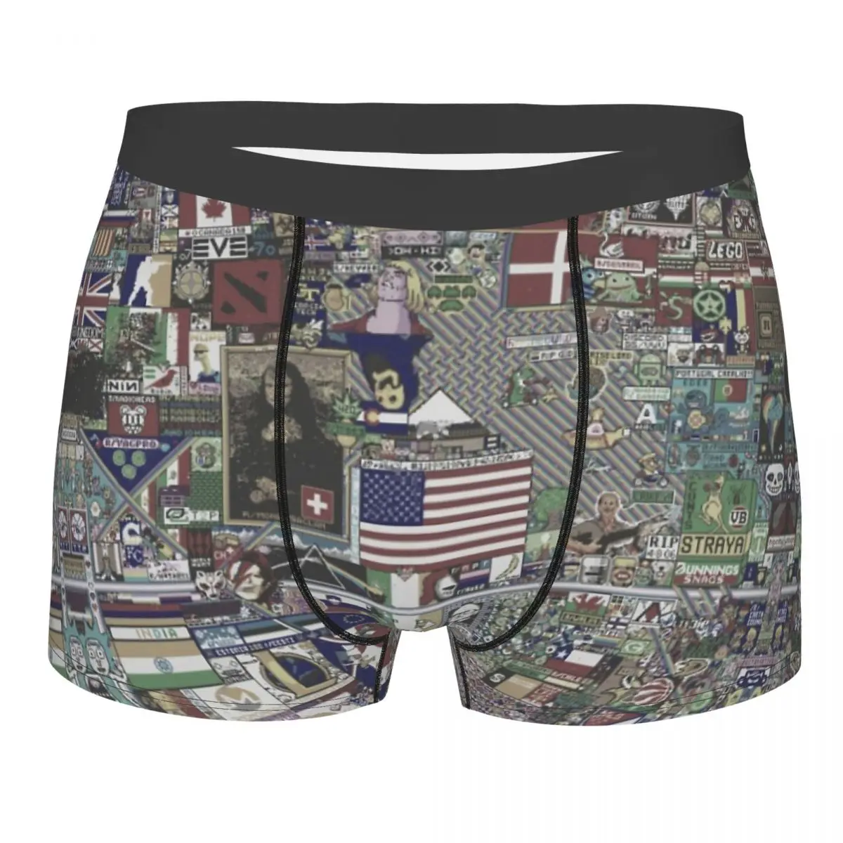 

Classic Reddit R Place Pixel Art Underpants Homme Panties Man Underwear Sexy Shorts Boxer Briefs