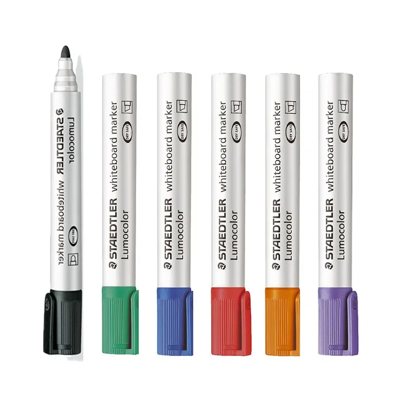 6 цветов Staedtler 351 анти-сухие маркеры для белой доски набор ручек цветные легко