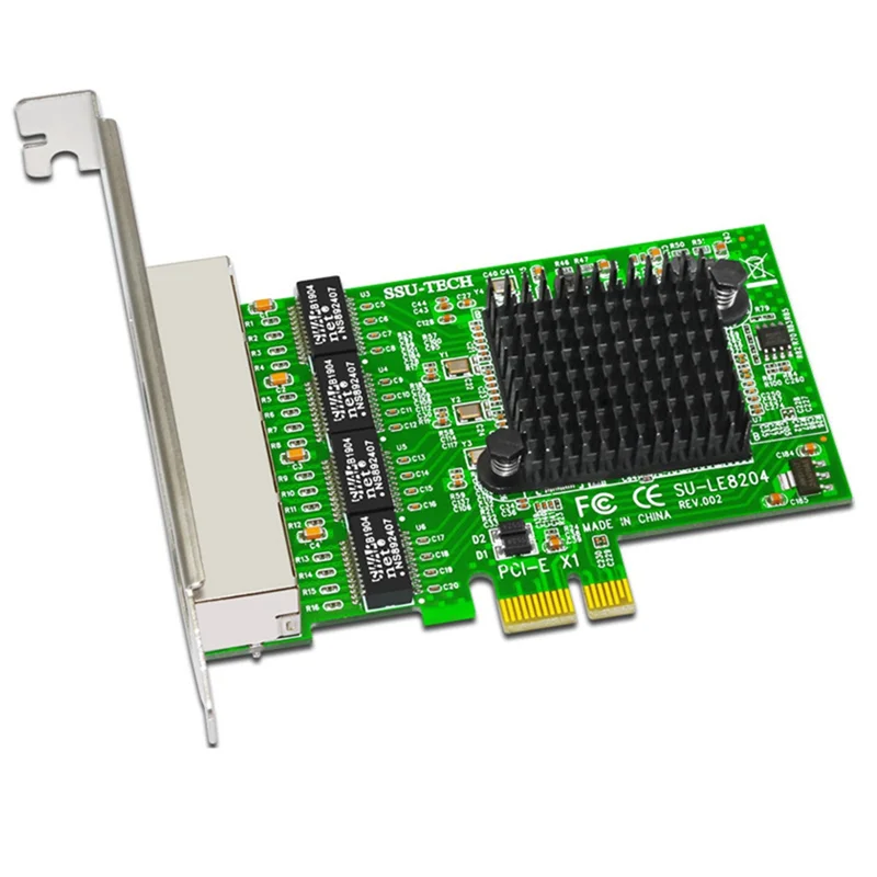 Гигабитная сетевая карта Pci-E X1 Pci-Express 4-портовая Ethernet RTL8111H Lan Card