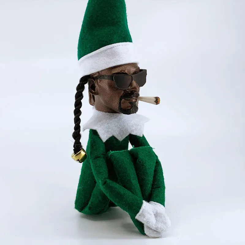 Snoop On A Stoop Рождественский эльф Кукла длинная гибкая игрушка забавные подарки для