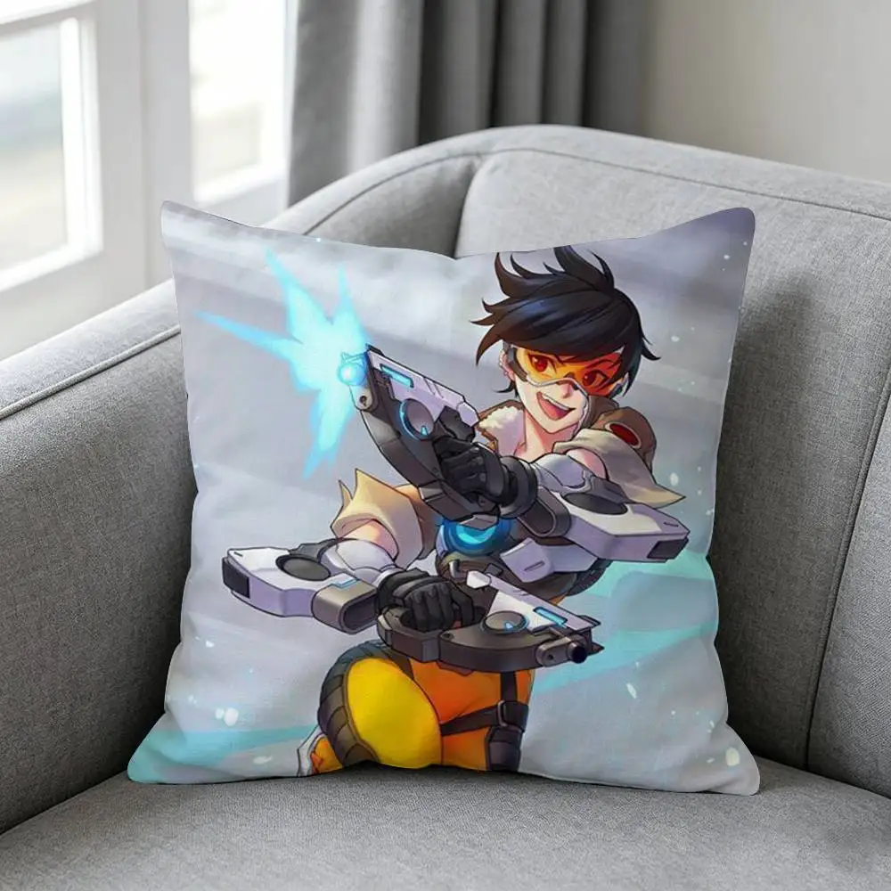 Фото Наволочка Pop Game-e Overwatch, простой однотонный дизайн, подходит для различных стилей спален. №4