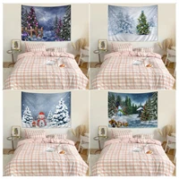 christmas tree snowman hippie wall hanging tapestries wall hanging decoration household home decor