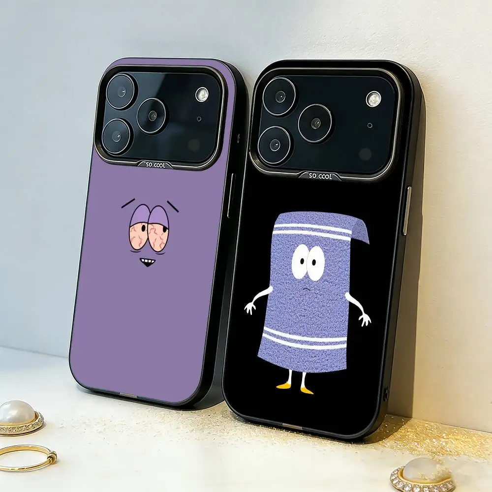 Фото Чехол для телефона S-South Park T-Towelie для iPhone 17, 16, 15, 14, 13, 12, 11, Pro, MAX, серый матовый силиконовый, черный №1