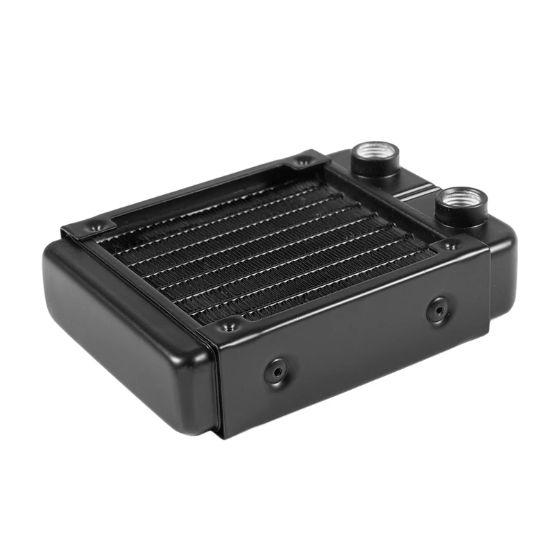 

G1/4 90Mm Aluminium Heat Radiator For PC CPU Water Cooling Heatsink Black