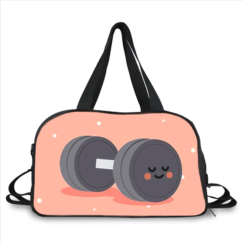 Exercise Bodybuilding GYM Fitness 3D printing fashion trend portable large capacity multi-function messenger bag travel bag